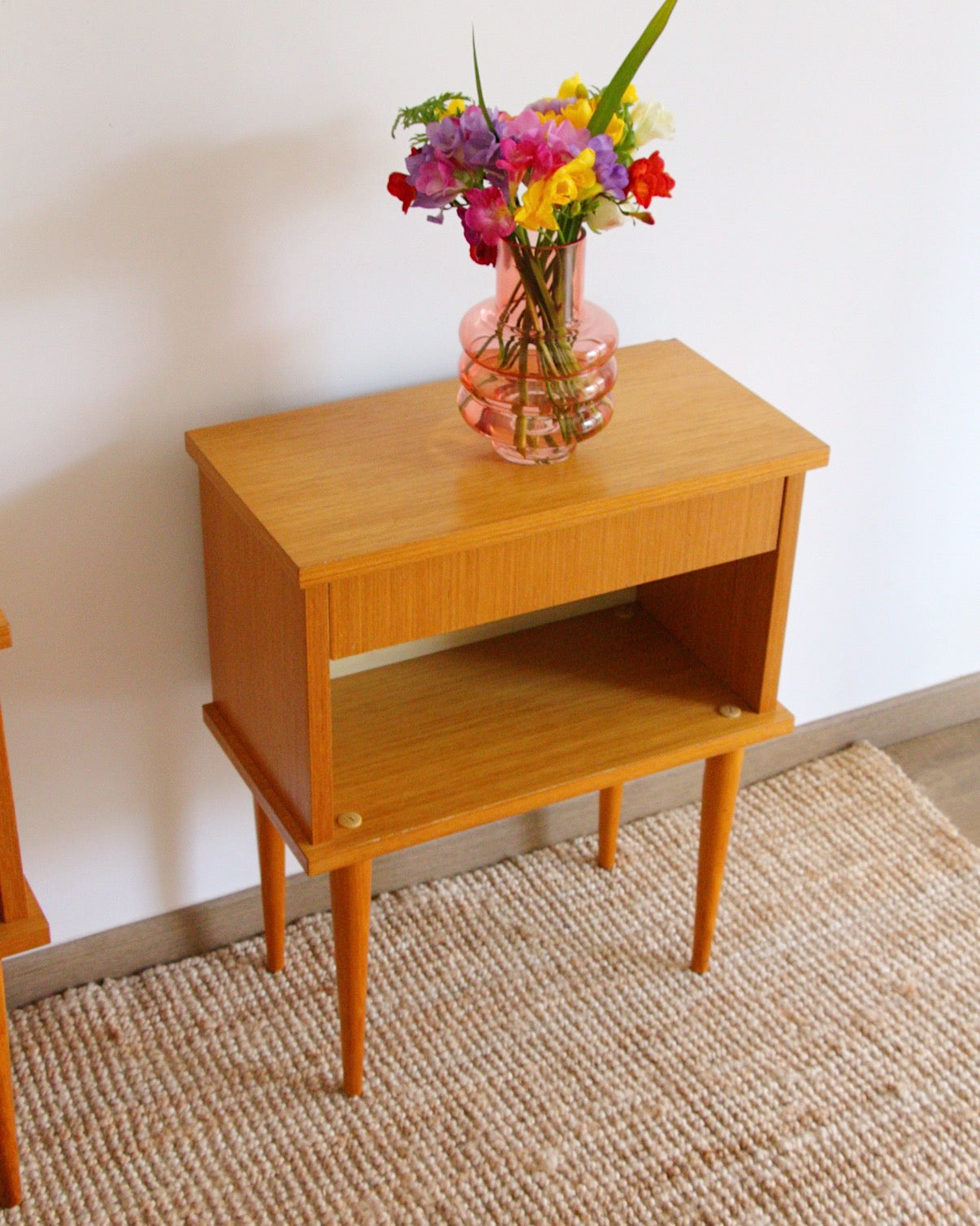Paire de tables de chevet, années 50/60