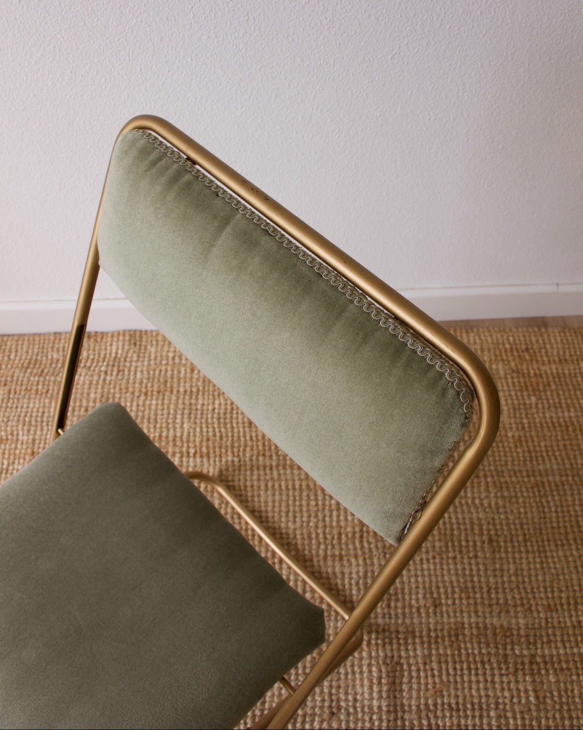 Chaise pliante lafuma vintage velours