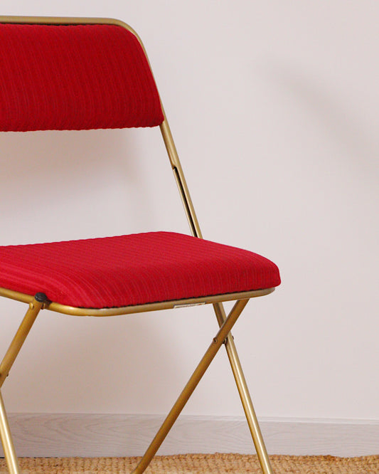 Chaise pliante lafuma rouge