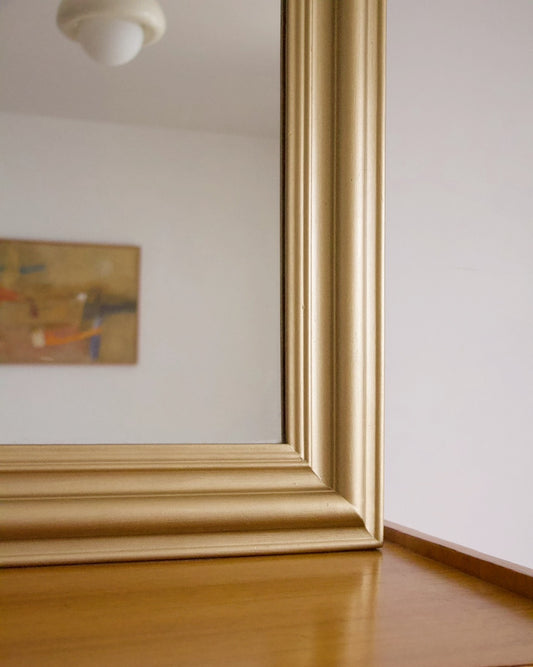 Grand miroir Louis-Philippe doré ancien