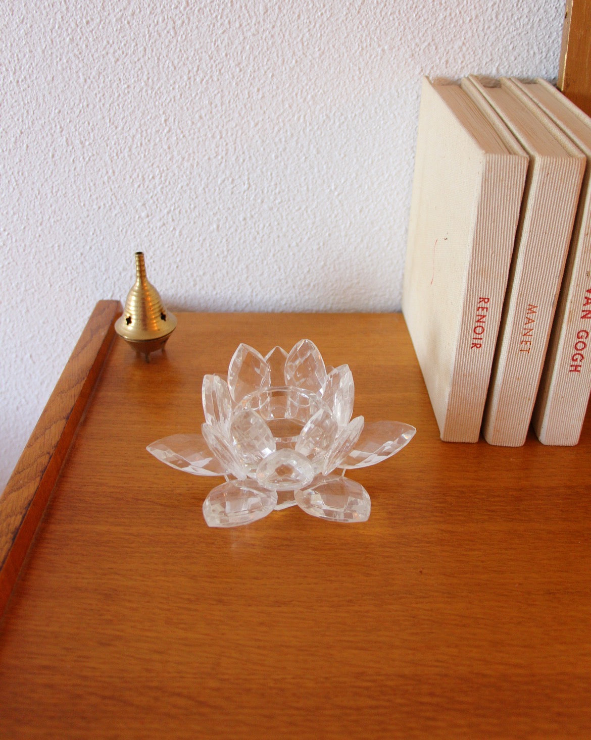Bougeoir lotus cristal
