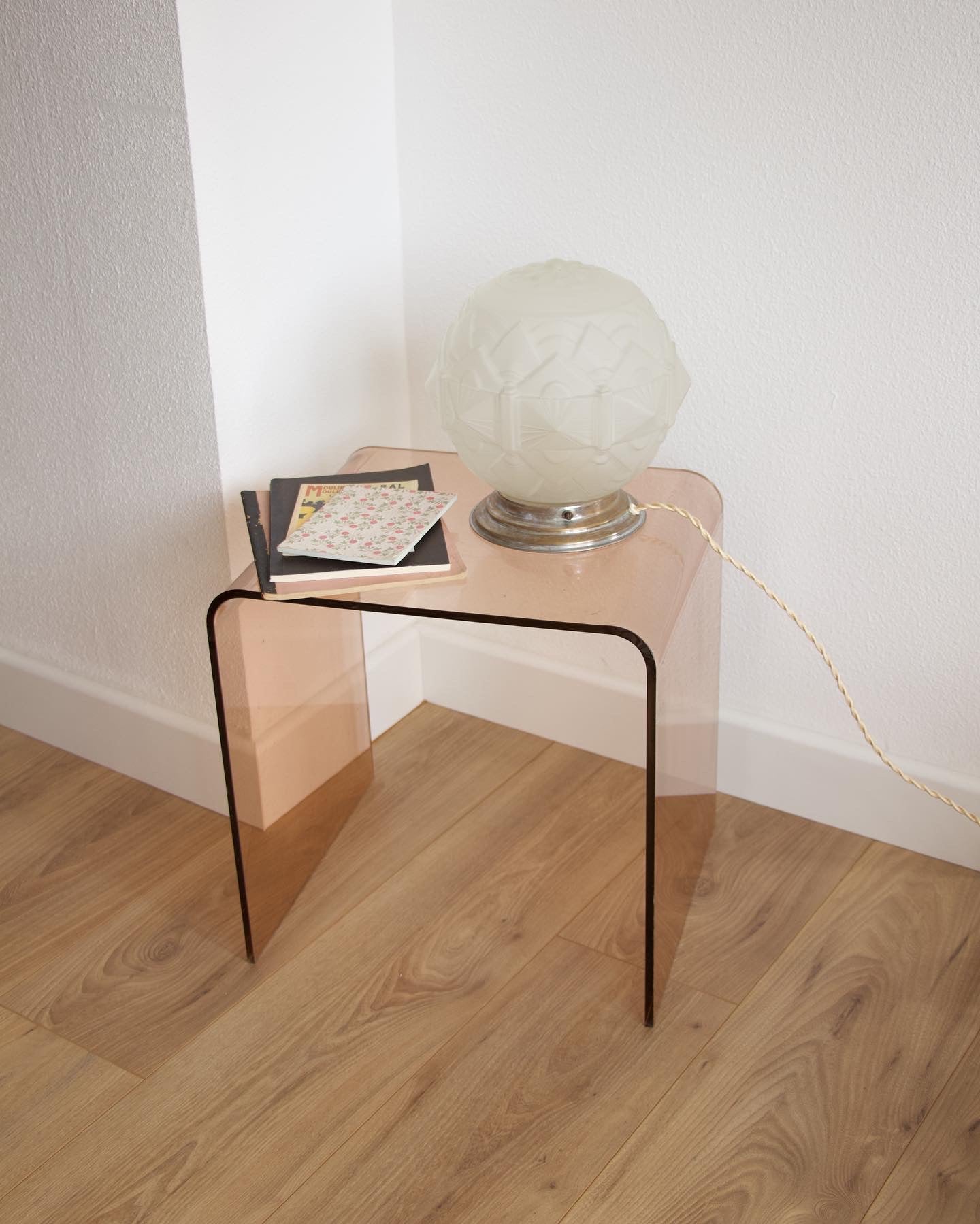 Lampe à poser Globe Art Déco - Pépites Brocante Vintage Déco