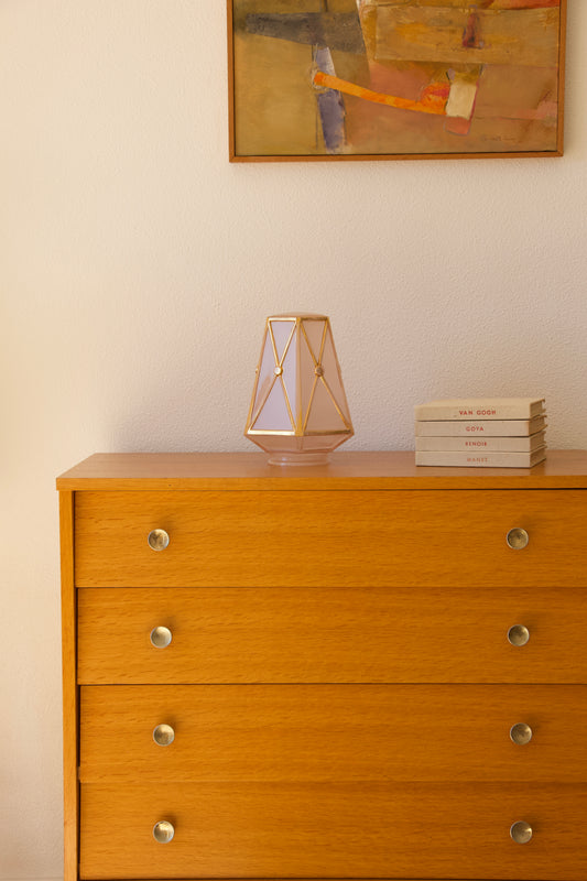 Commode vintage années 70 plaquage chêne - Pépites Brocante Vannes