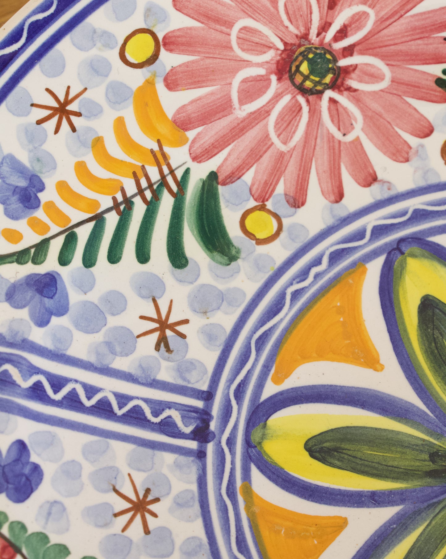 Assiette décorative fleurs Brocante en ligne Pépites Déco Vintage Vannes