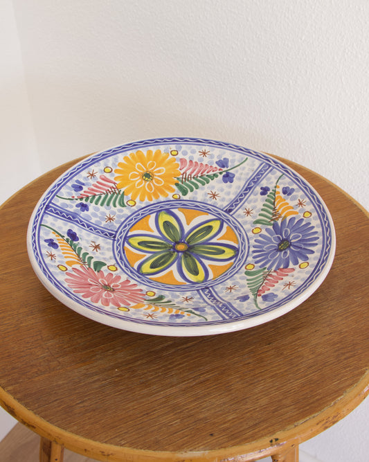 Assiette décorative fleurs Brocante en ligne Pépites Déco Vintage Vannes