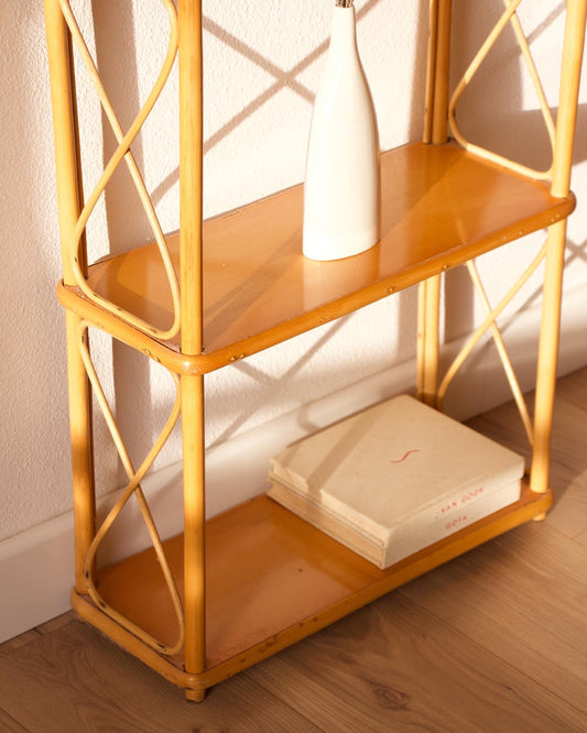 Étagère rotin années 60 - Pépites Déco Vintage Brocante Vannes