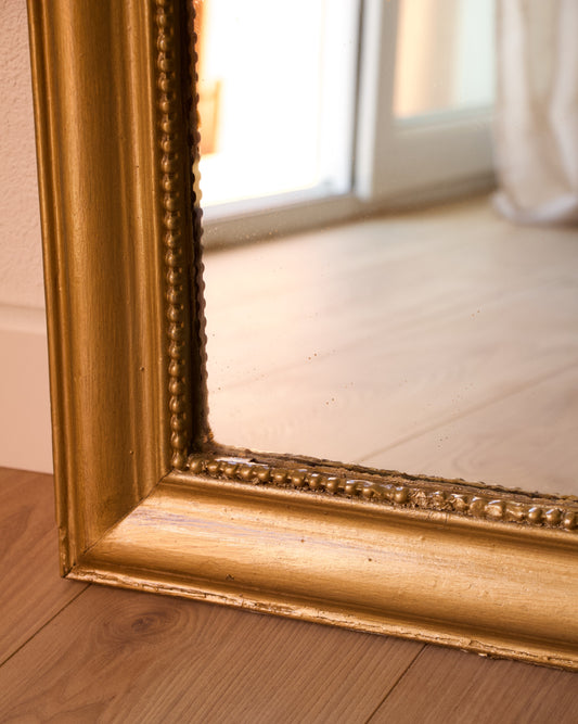 Ancien miroir vintage Louis-Philippe doré - Pépites Déco Vintage Brocante en ligne Vannes