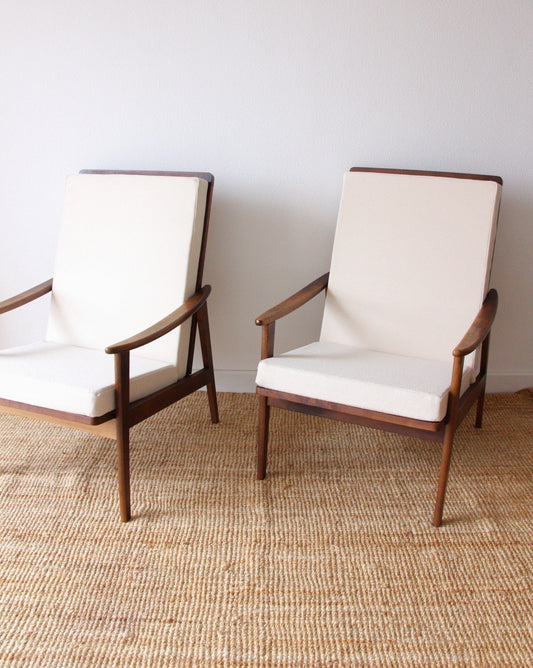 Paire de fauteuils scandinave années 60 - Brocante Vannes Mobilier Décoration Vintage