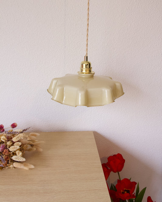 Suspension beige vintage