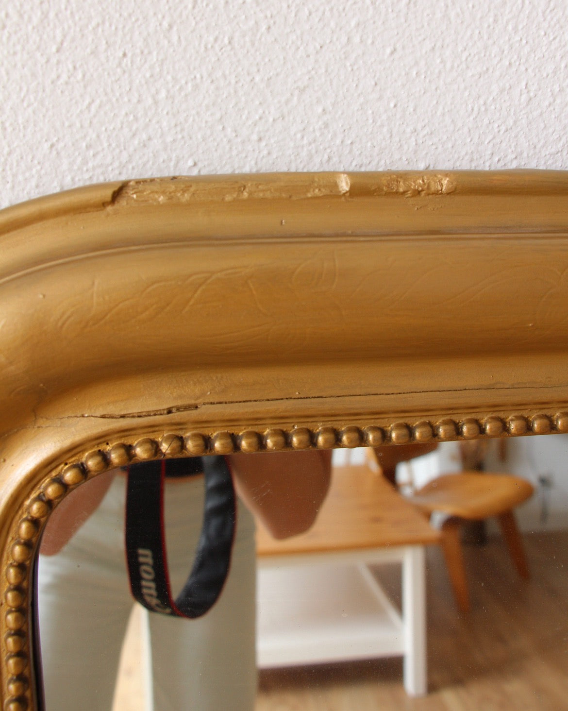 Ancien miroir Louis-Philippe Doré