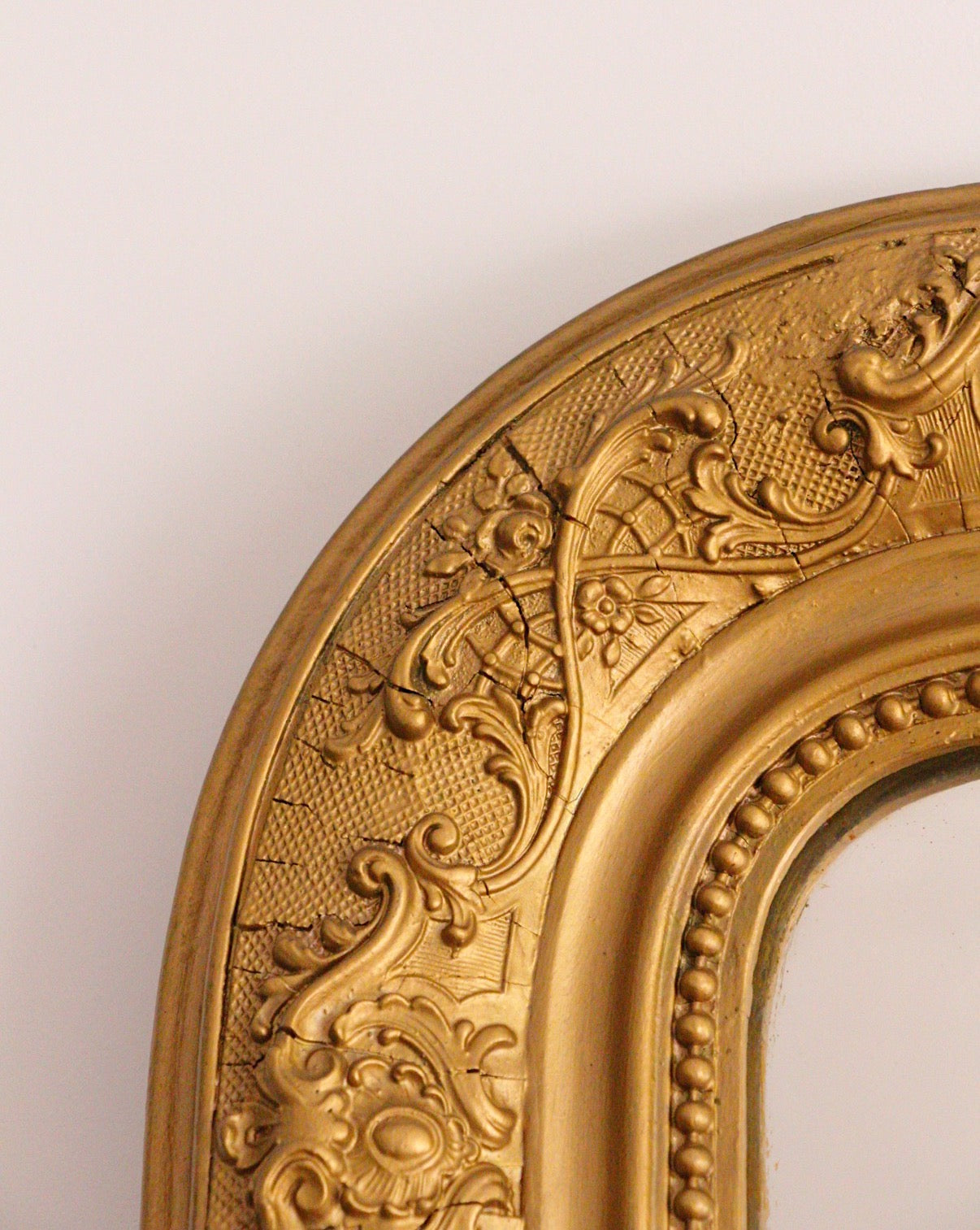 Miroir Louis-Philippe Doré Vintage