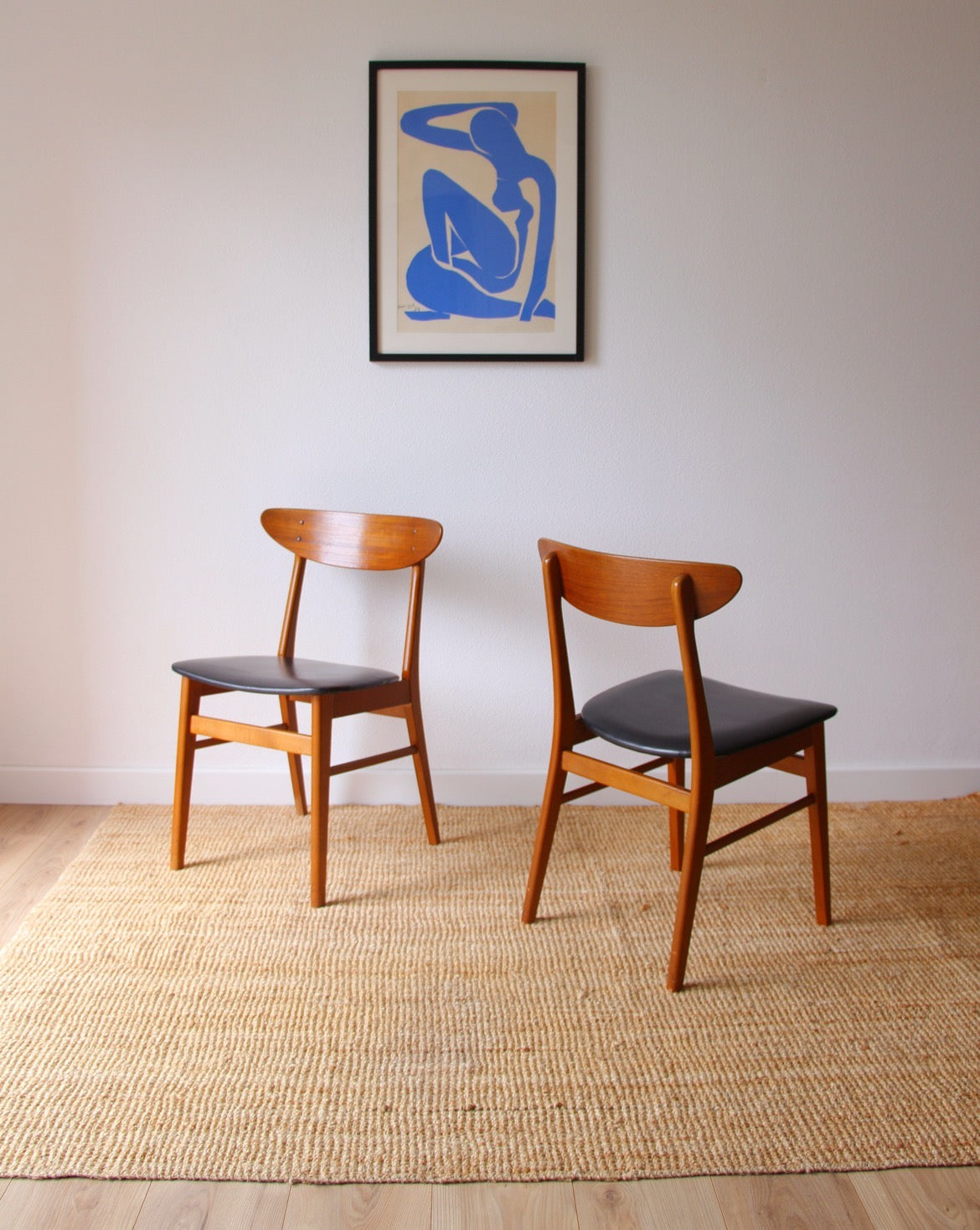 Paire de chaises danoises années 60 - Brocante Vannes Mobilier & Décoration Vintage