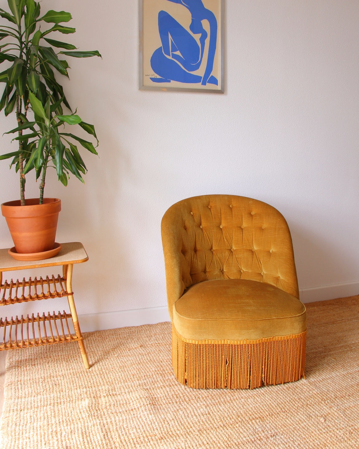 Fauteuil crapaud vintage - Brocante Vannes Mobilier & Décoration Vintage