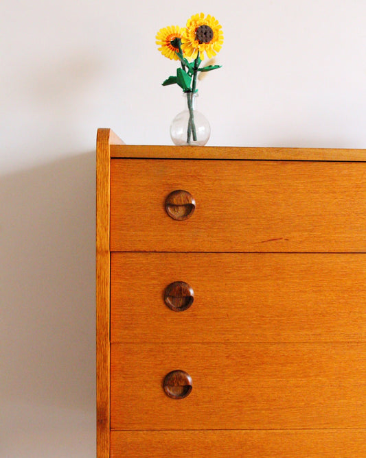 Commode en teck, France, années 60 - Brocante Vannes Mobilier et décoration vintage 