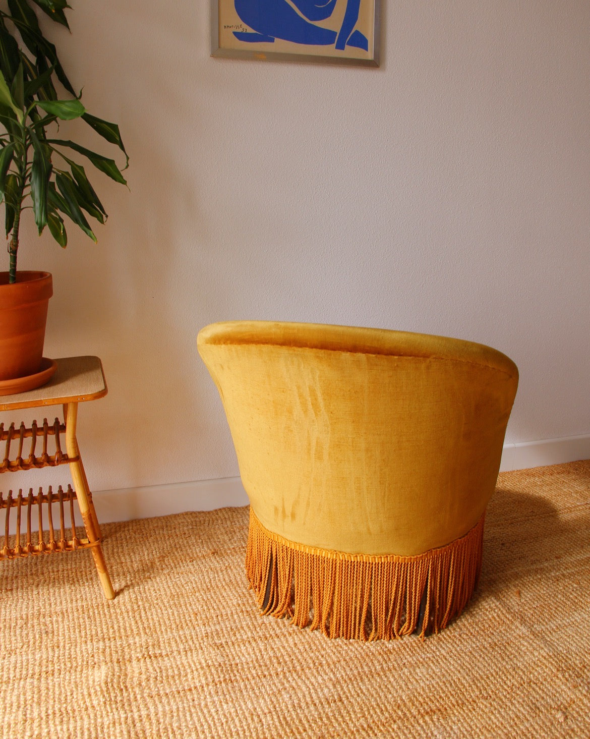 Fauteuil crapaud vintage