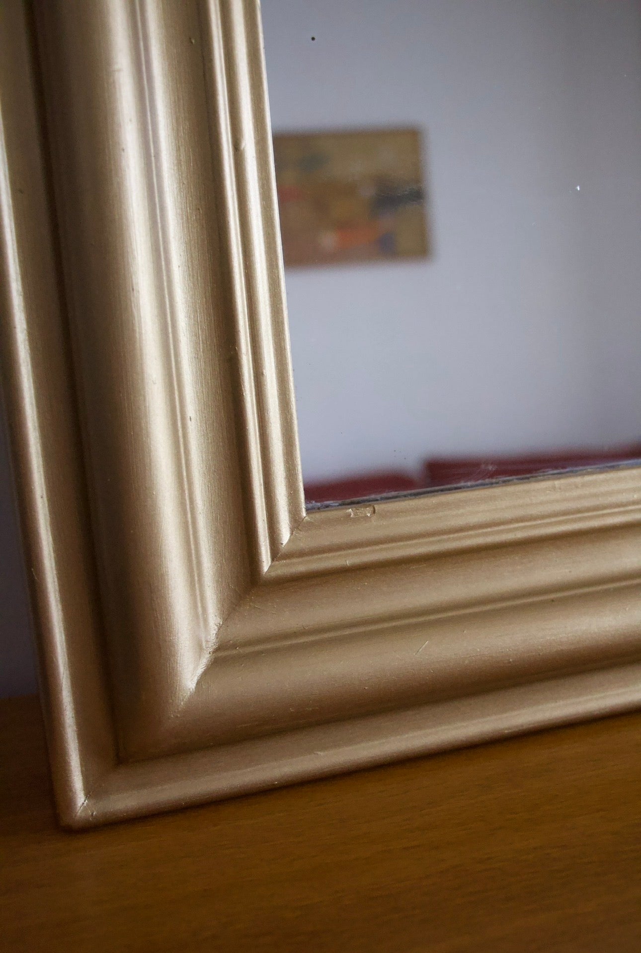 Grand miroir Louis-Philippe doré ancien