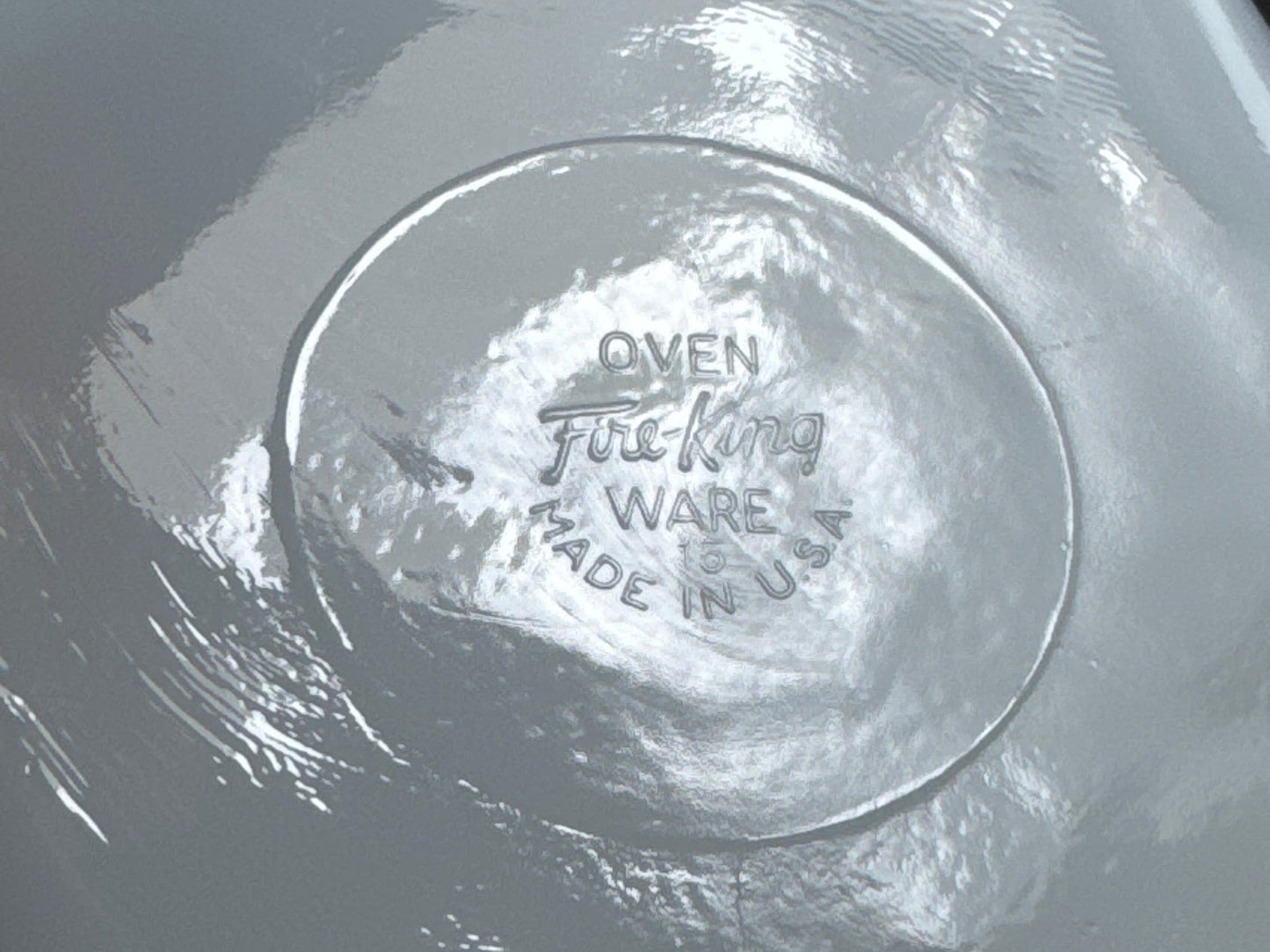 Paire de plat de service opaline, USA, King Fire, 50-60s