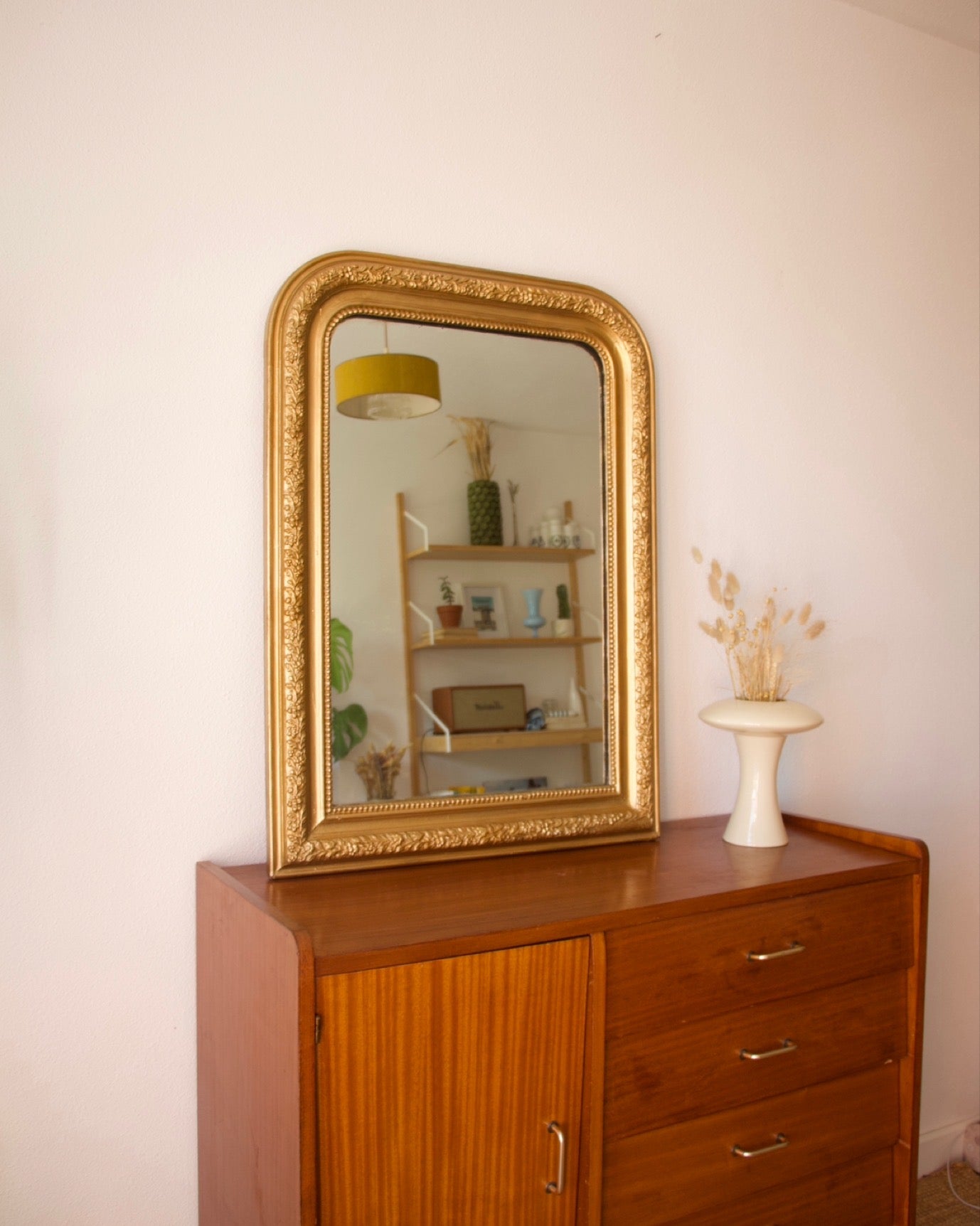 Miroir Louis-Philippe doré - Brocante Vannes Mobilier & Décoration Vintage