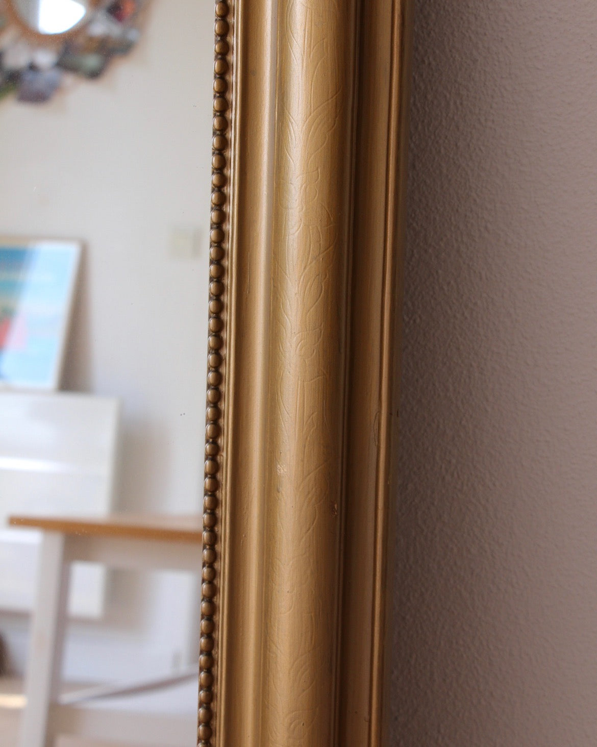 Ancien miroir Louis-Philippe Doré