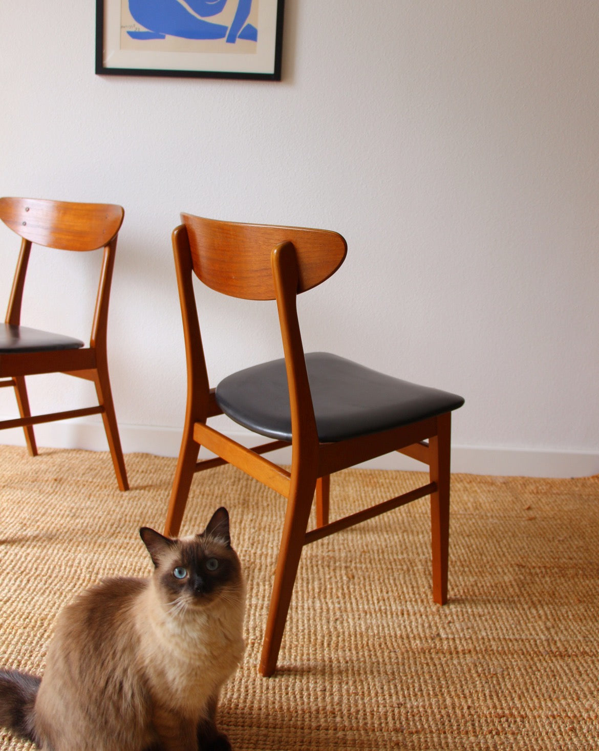 Paire de chaises danoises années 60 - Brocante Vannes Mobilier & Décoration Vintage