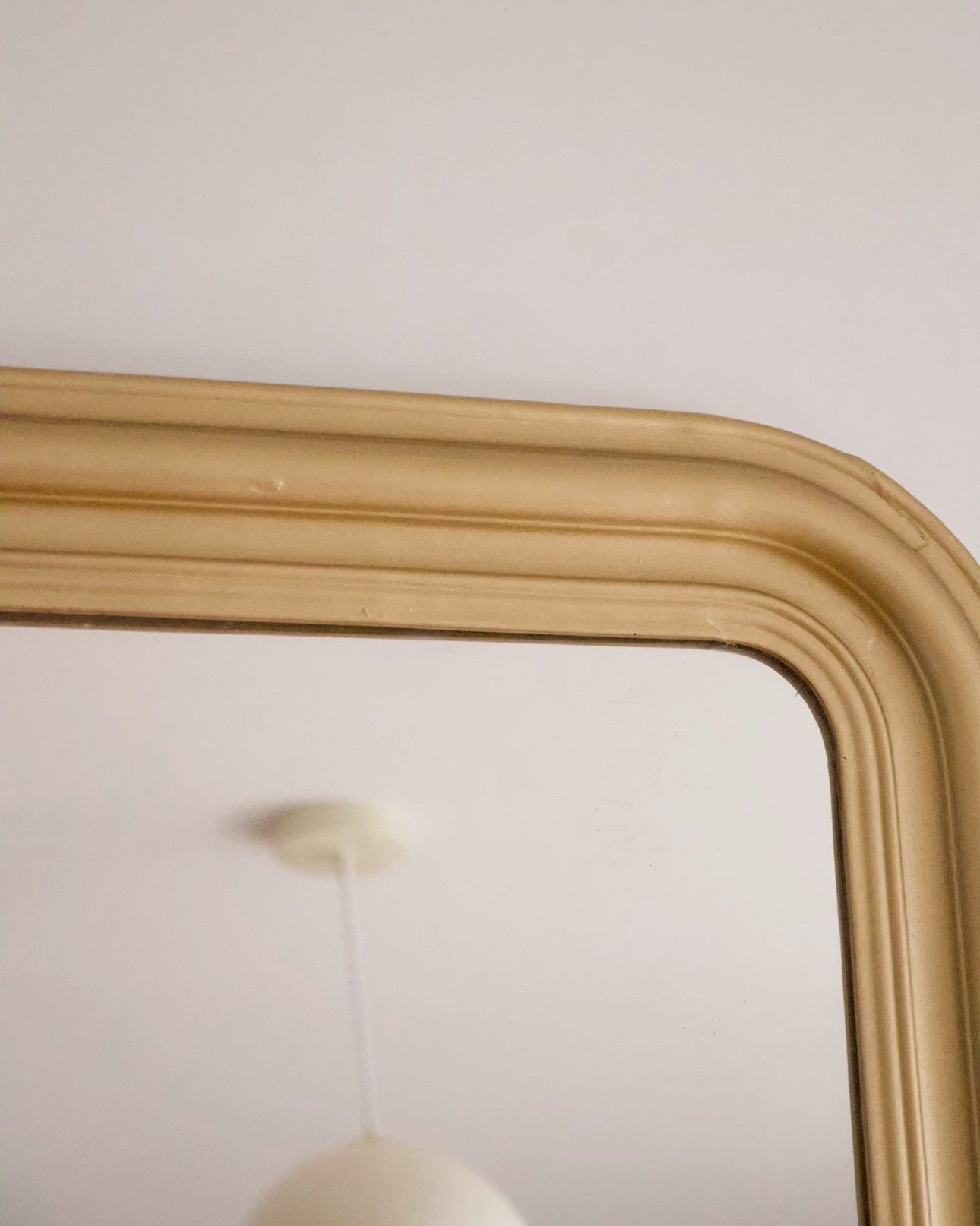 Grand miroir Louis-Philippe doré ancien