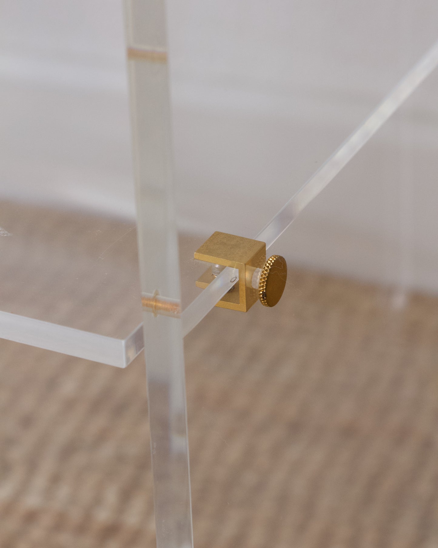 Meuble plexiglass années 70 par David Lange