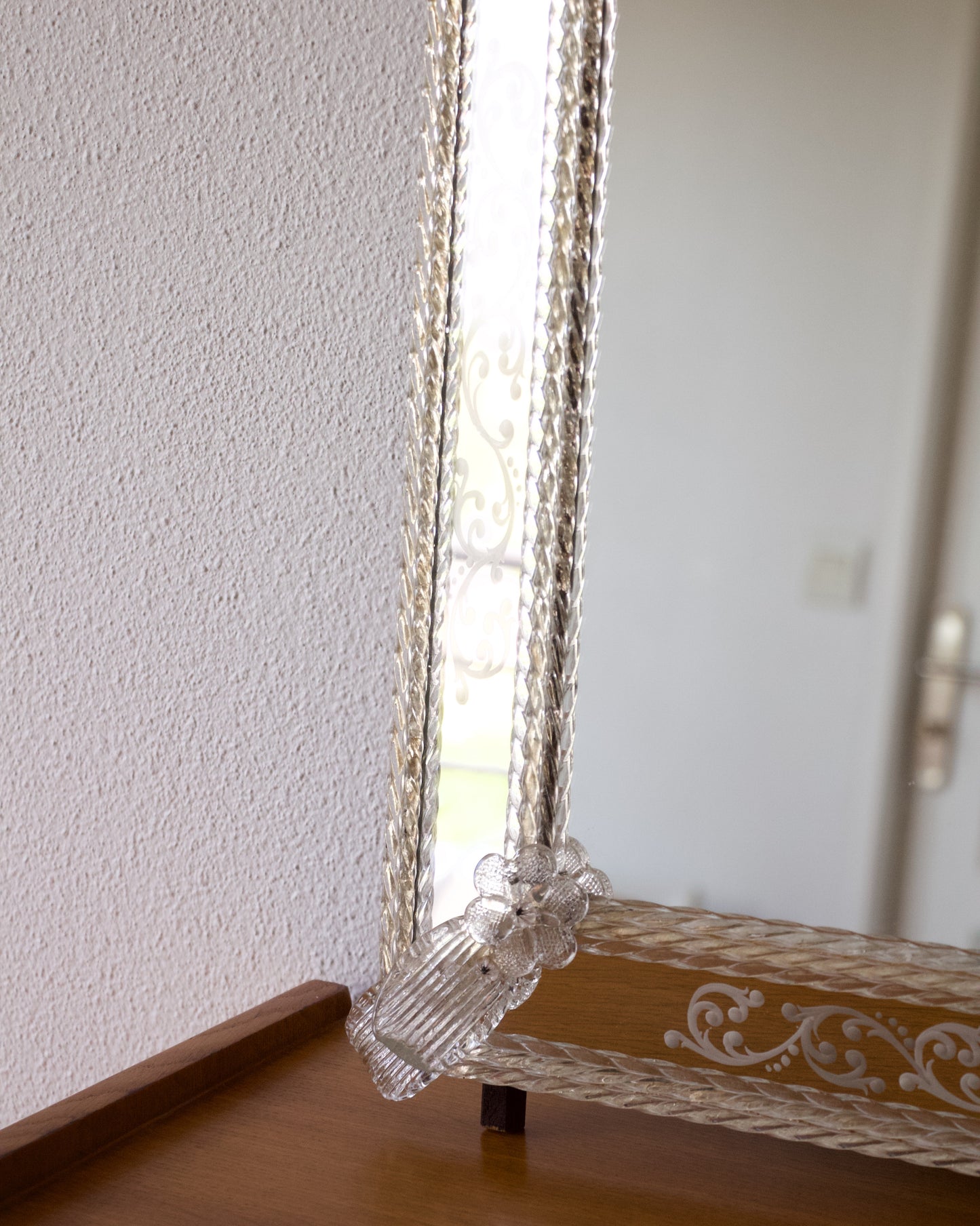 Miroir vénitien verre de murano