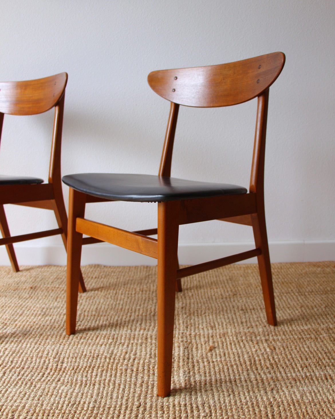 Paire de chaises danoises années 60 - Brocante Vannes Mobilier & Décoration Vintage