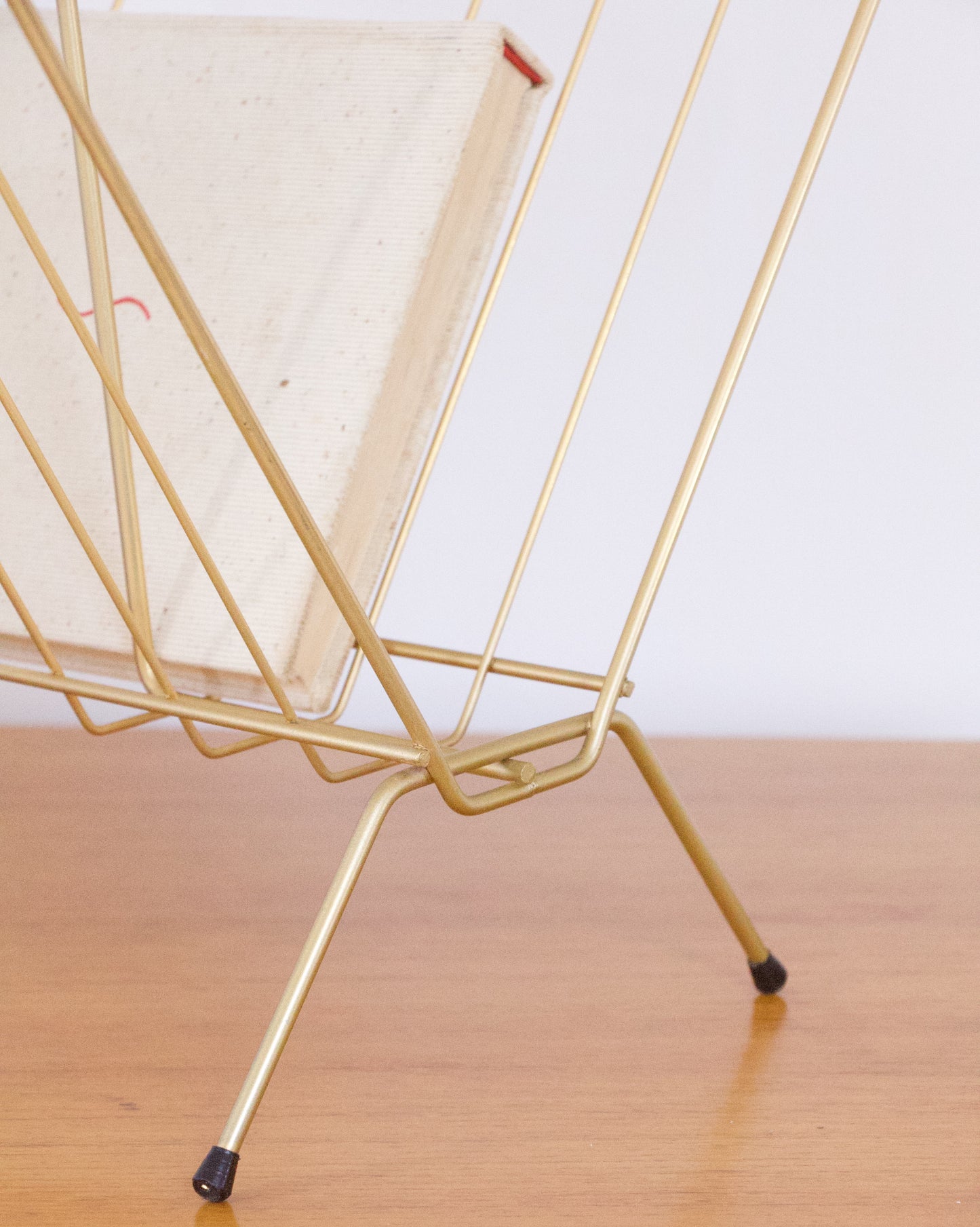 Porte-revues doré vintage