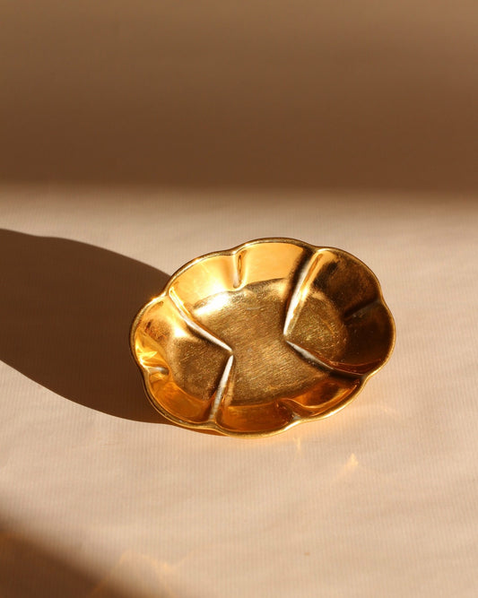 Porte-savon doré en porcelaine, France, seconde moitié 19ème