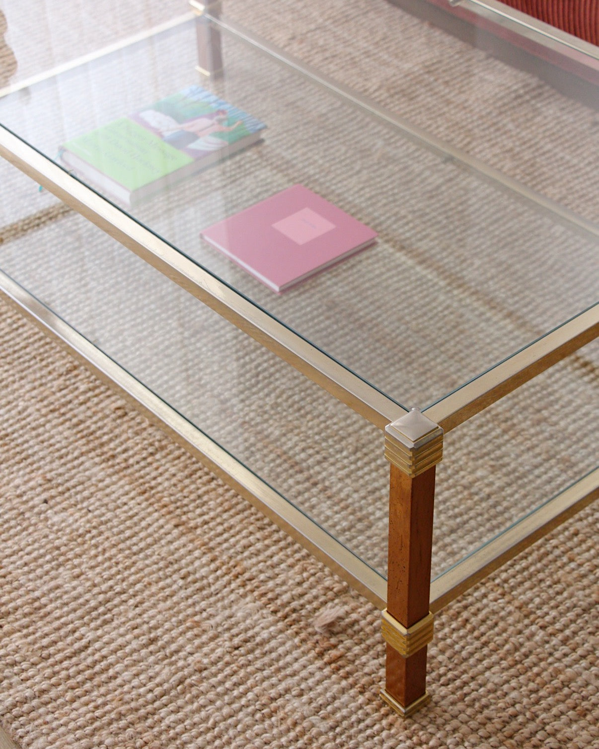 Table basse double plateau années 70