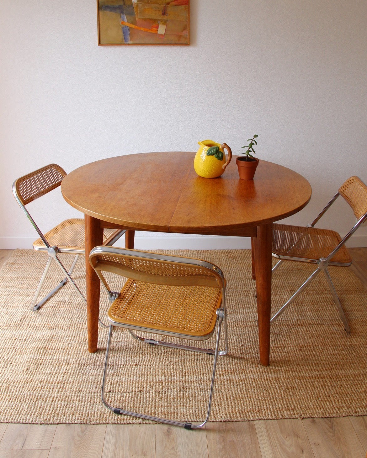 3 chaises italiennes Plia Canne par Giancarlo Piretti - Brocante Vannes Décoration & Meubles Vintage