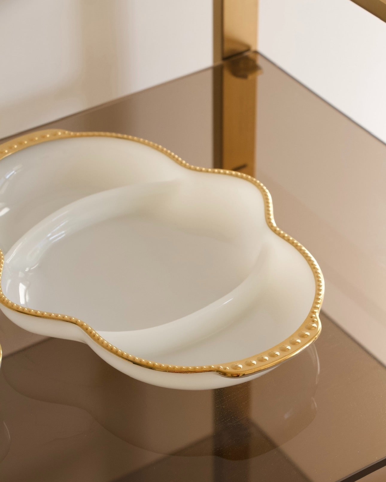 Paire de plat de service opaline, USA, King Fire, 50-60s