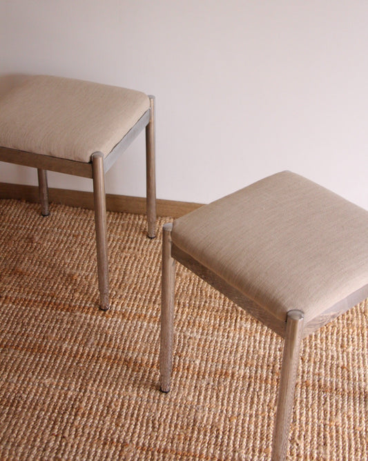 Paire de tabouret en chrome, 1970