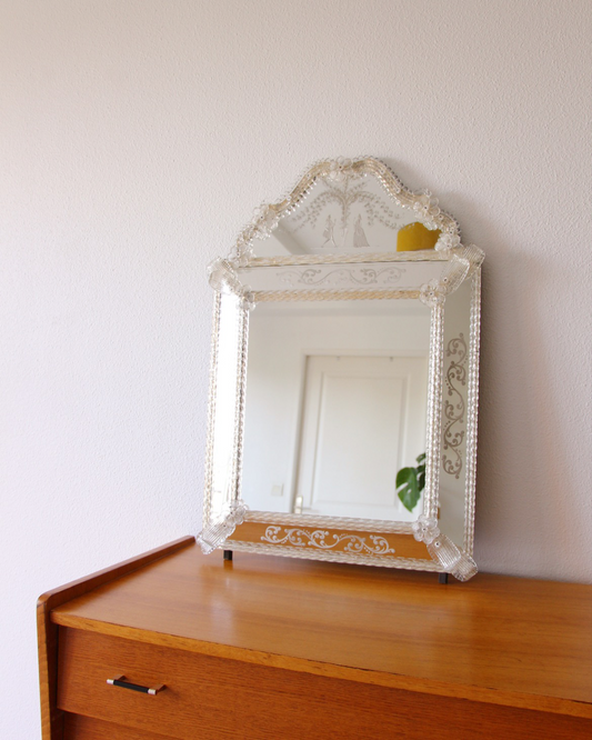 Miroir vénitien verre de murano
