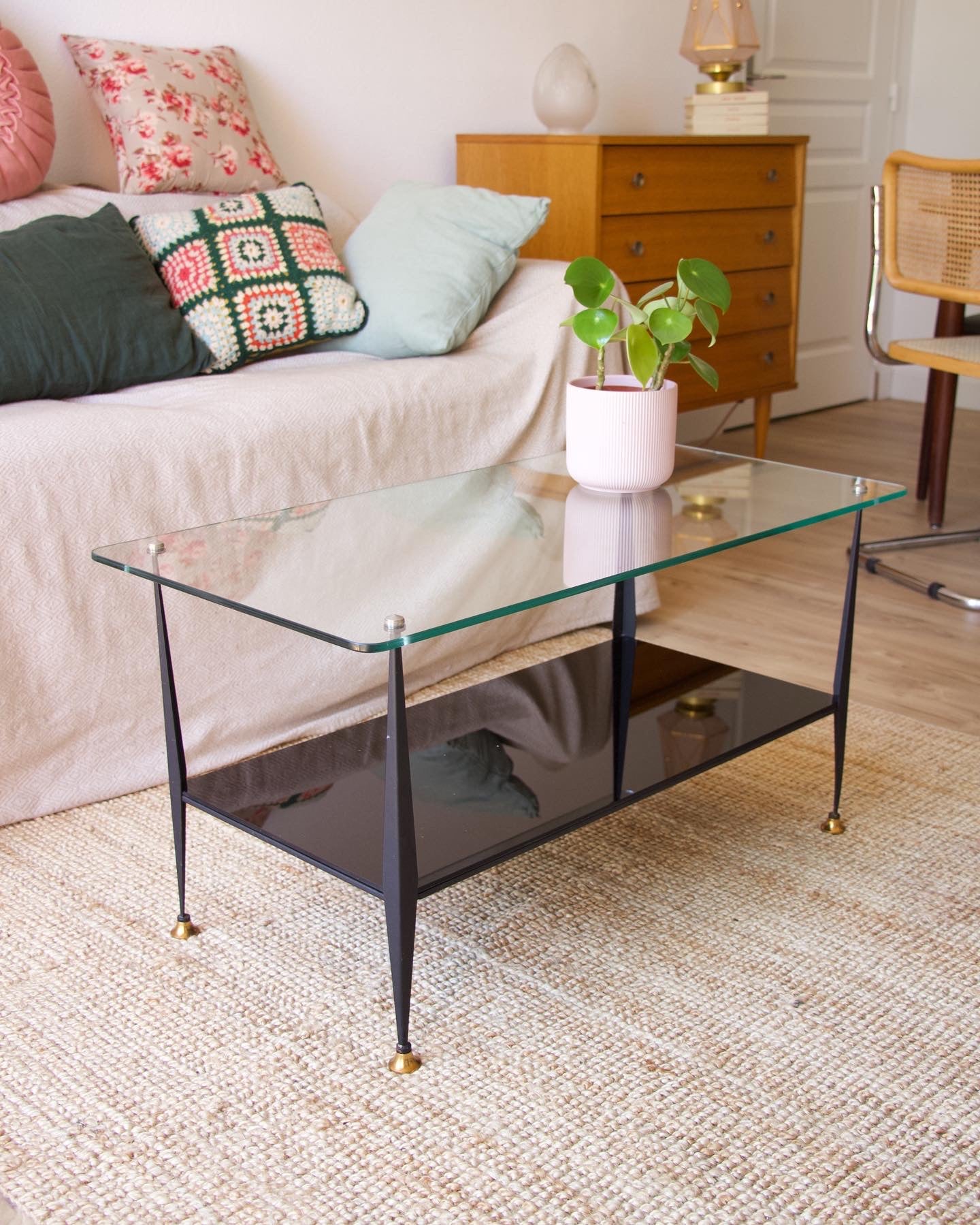 Table basse années 50 - Pépites Déco Vintage - Brocante Vannes