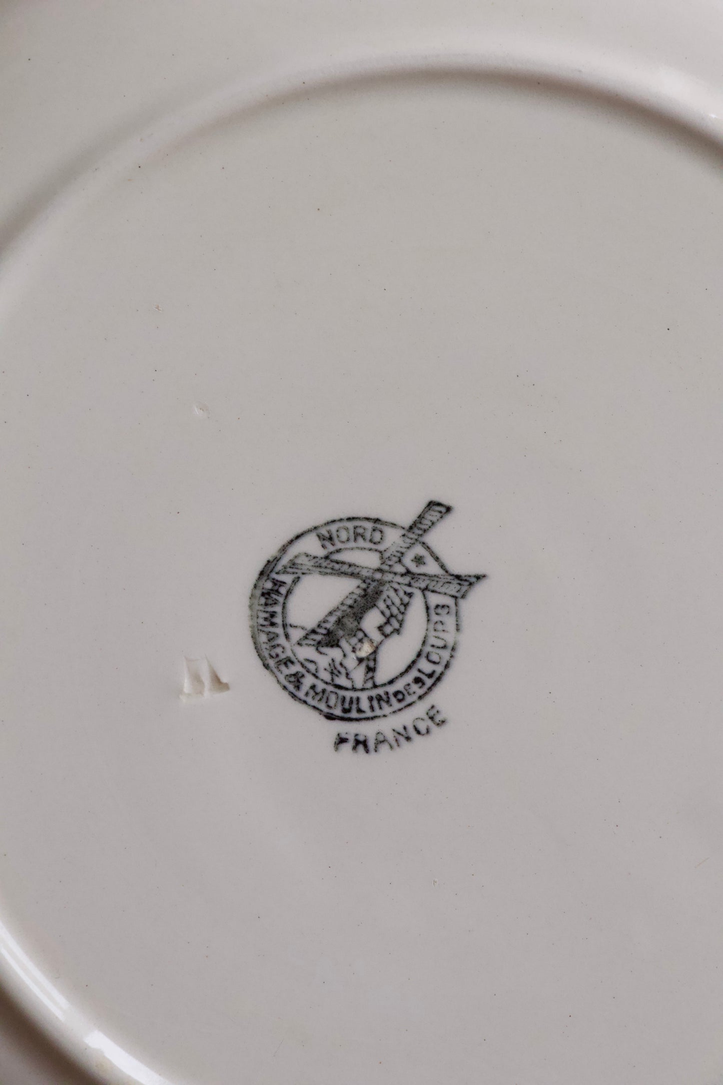 Set de 5 assiettes creuses fleuries Moulin des loups vintage