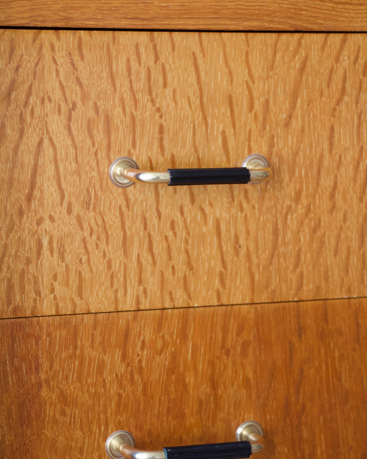 Secrétaire placage chêne années 50/60