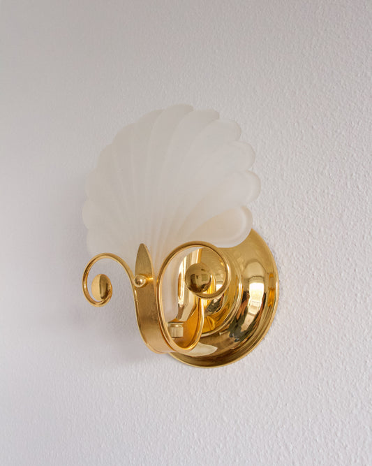 Applique murale vintage forme coquillage années 70/80 - Brocante Vannes Décoration & Meubles Vintage