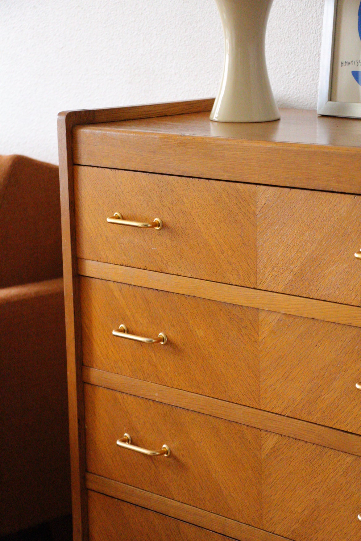 Commode années 60 placage chêne