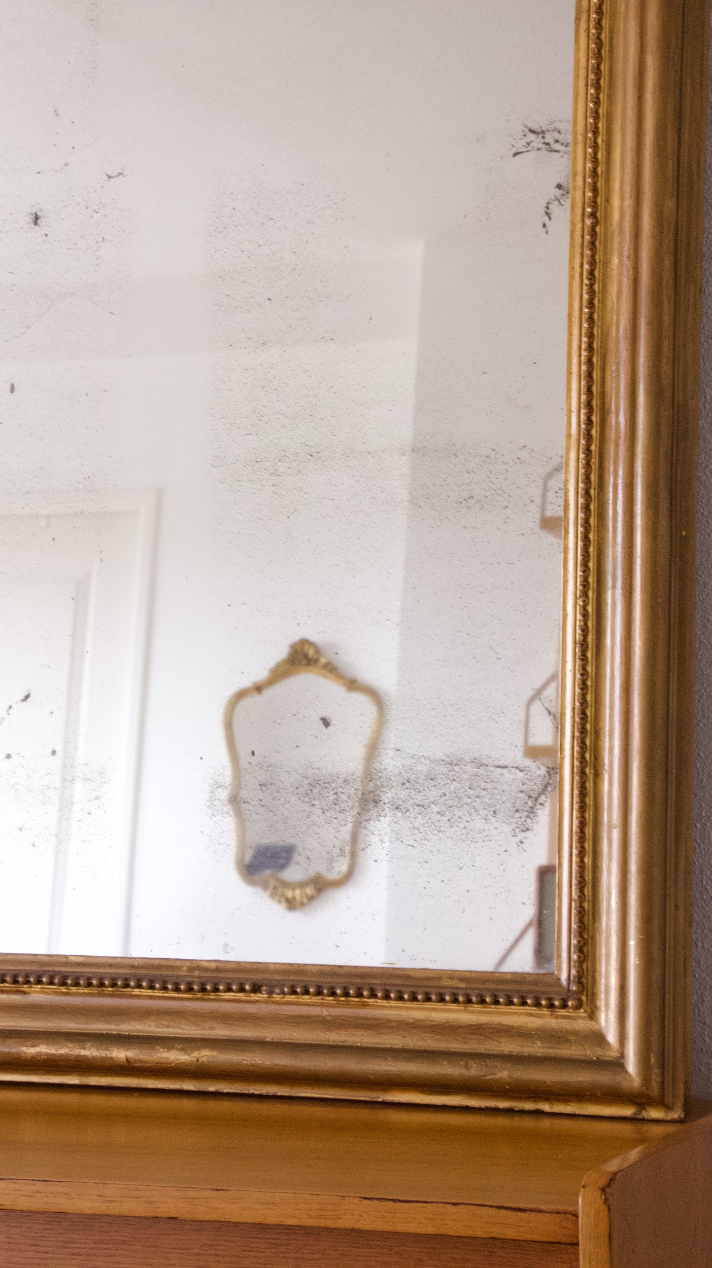 Ancien miroir Louis-Philippe doré