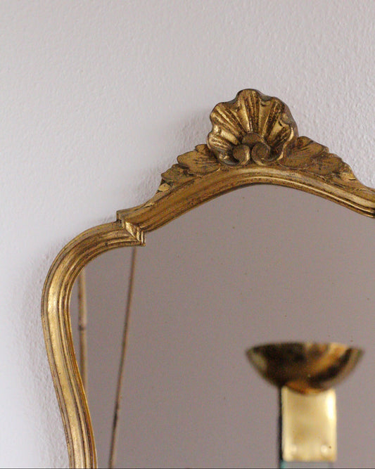 Miroir vintage baroque doré - Brocante Vannes Meubles et Décoration Vintage