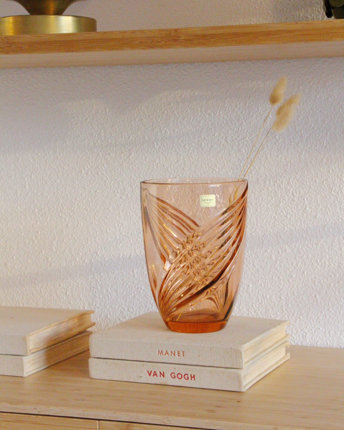 Vase vintage luminarc style Art Deco