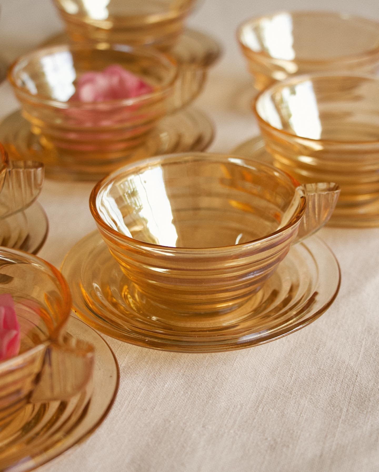 Set 10 tasses à café Gondolo années 50 - Pépites brocante Vannes - Décoration Vintage