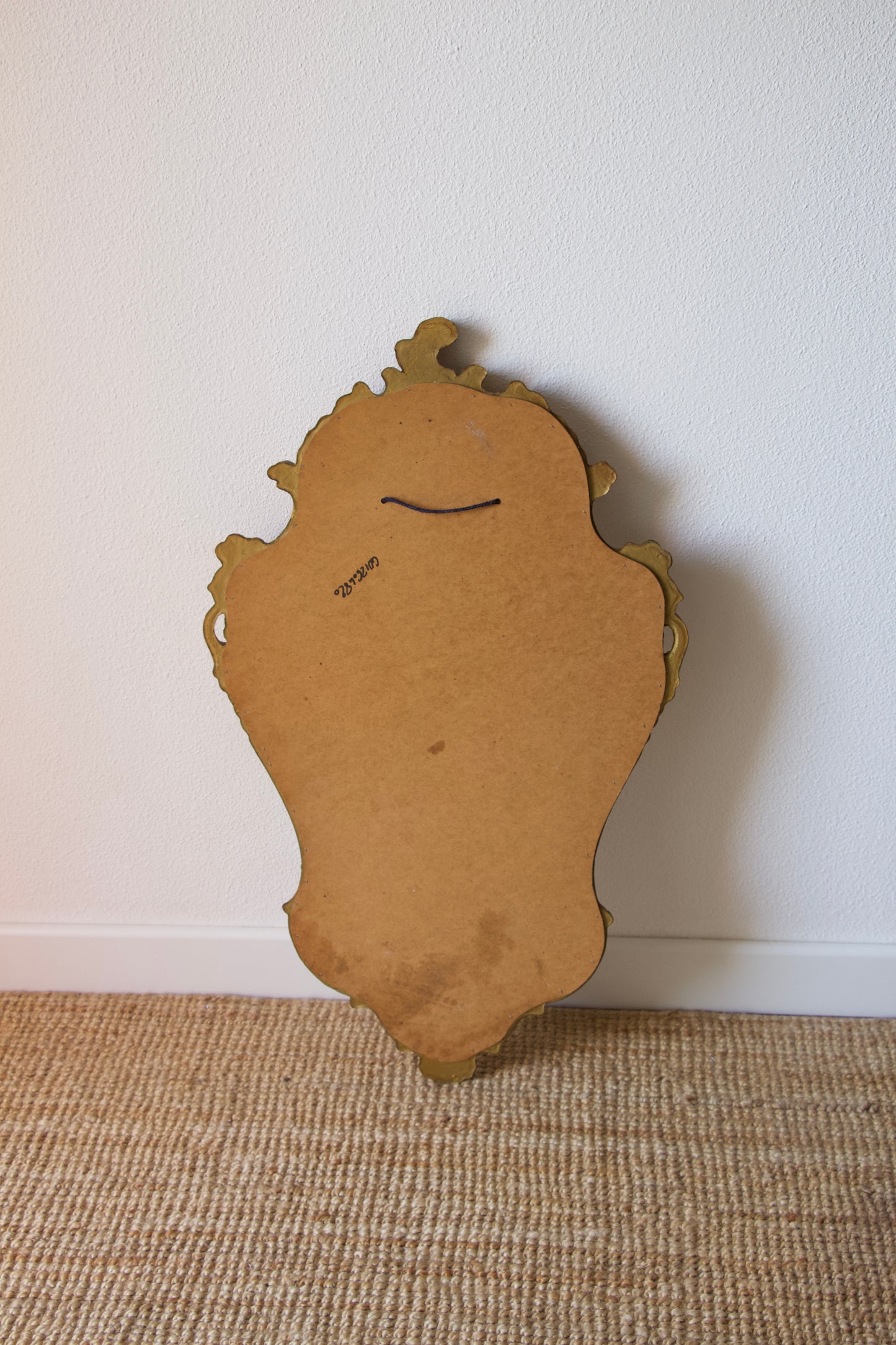 Miroir doré arabesque style baroque vintage - Brocante Vannes Décoration vintage