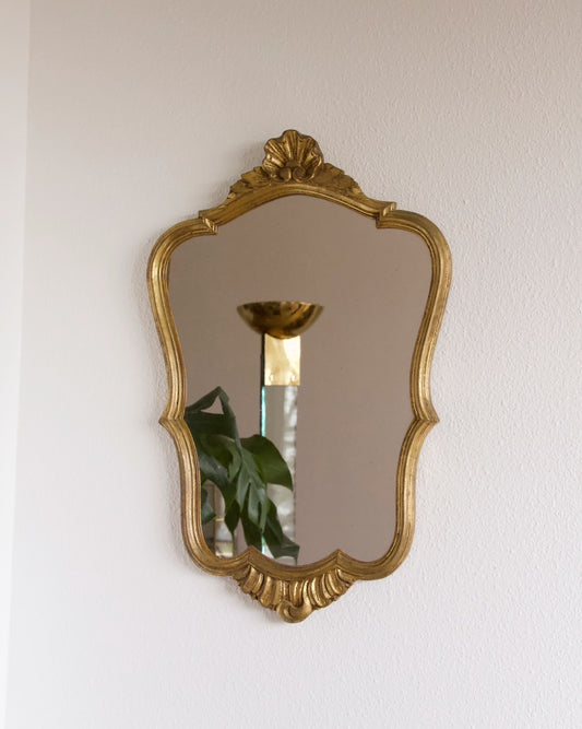 Miroir vintage baroque doré - Brocante Vannes Meubles et Décoration Vintage