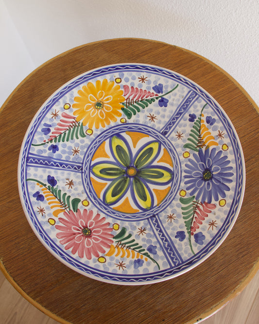 Assiette décorative fleurs Brocante en ligne Pépites Déco Vintage Vannes