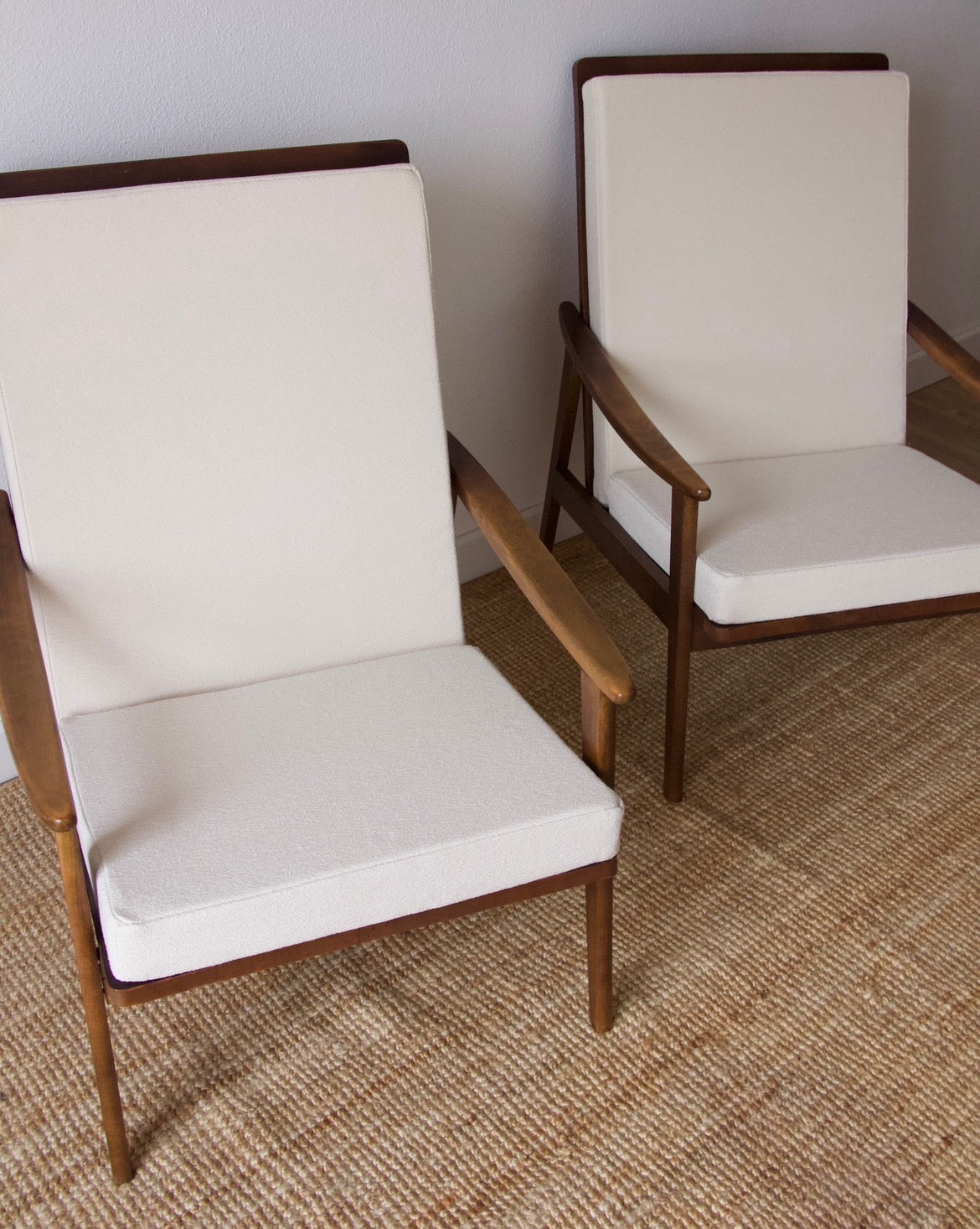 Paire de fauteuils scandinave années 60