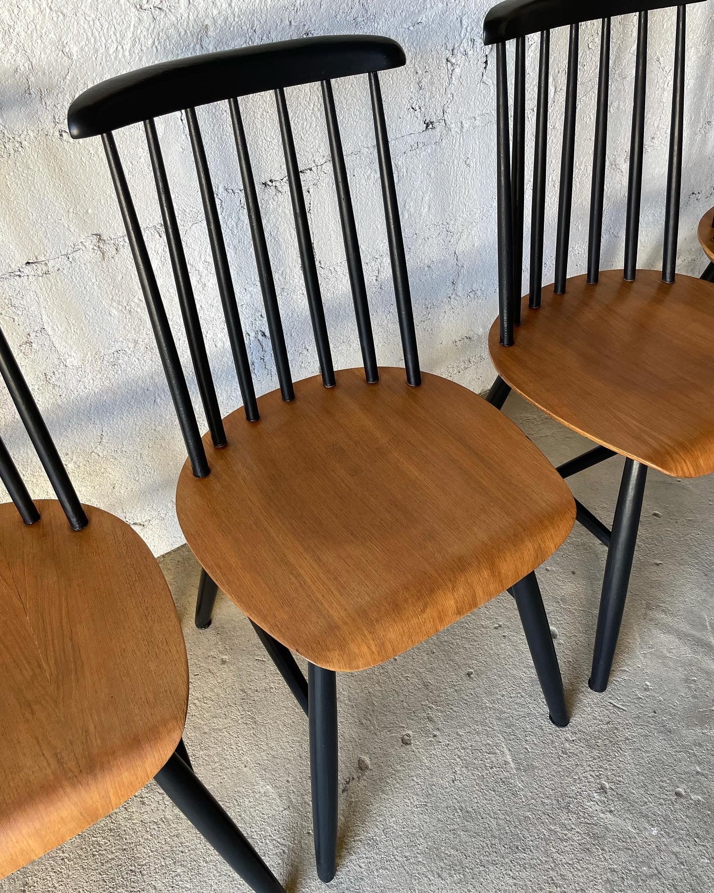 Pépites Déco Vintage : Série 4 chaises Fanett par Ilamri Tapiovaara