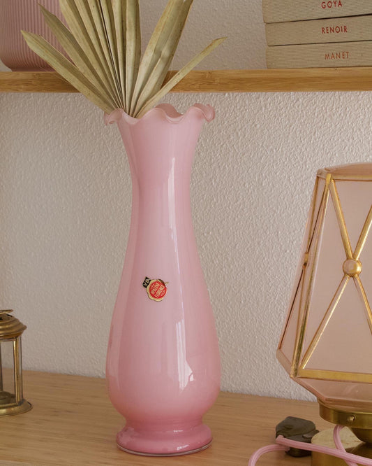 Vase vintage opaline de Florence, made in Italy - Brocante Vannes Décoration Meubles Vintage